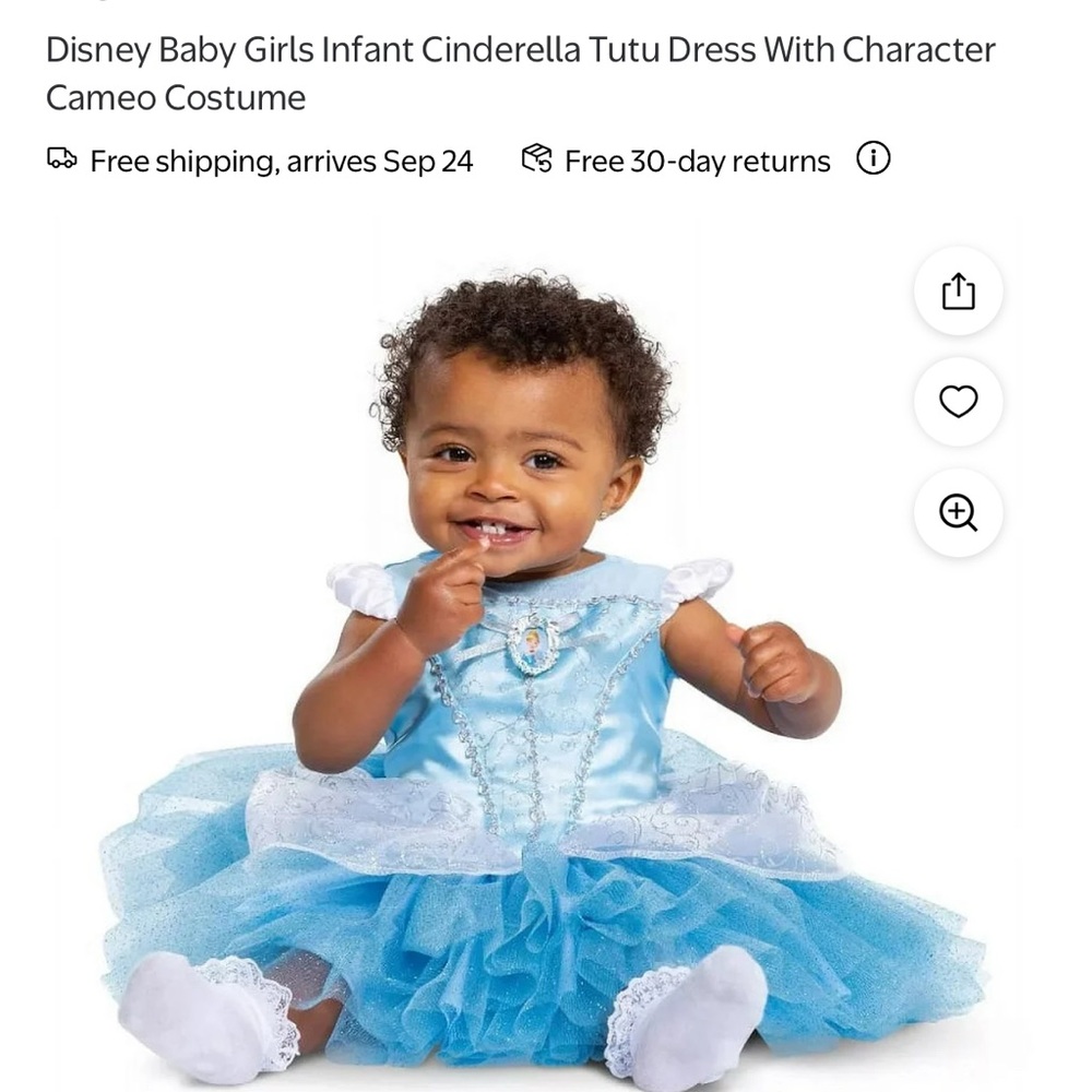 Disney Cinderella Blue Tutu Costume for Infants